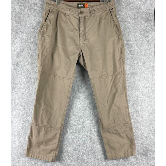 Howler Frontside 5 Pocket Pants Mens 33x27 Khaki Cordura Durable Stretch Canvas - Picture 1 of 15